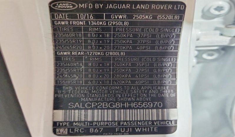 
LAND ROVER DISCOVERY SPORT SE, 2017 (2016) full									