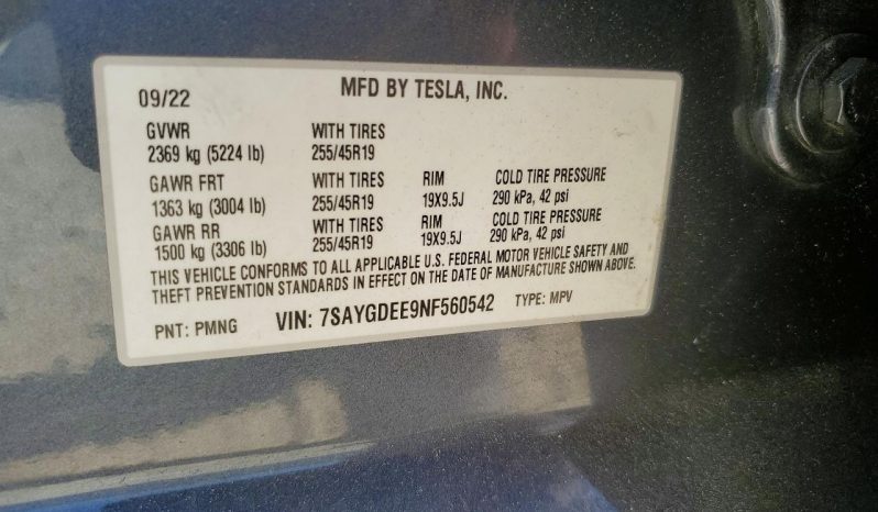 
TESLA MODEL Y LR DM, 2022 full									
