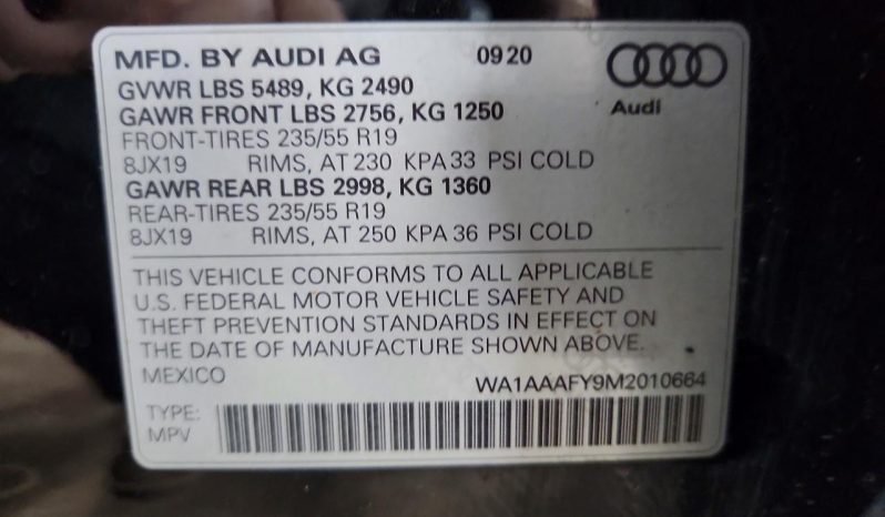 
AUDI Q5 PREMIUM, 2021 (2020) full									