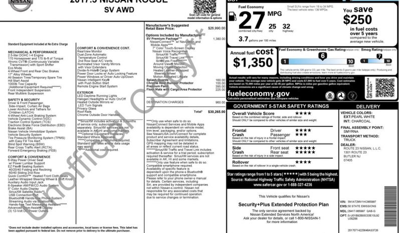 
NISSAN ROGUE SV, 2017 full									