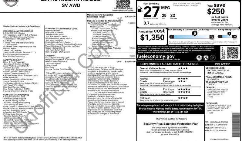 
NISSAN ROGUE SV, 2017 full									