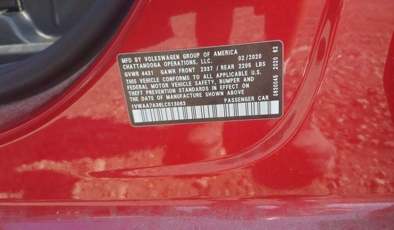 
VOLKSWAGEN PASSAT 2.0T S, 2020 full									