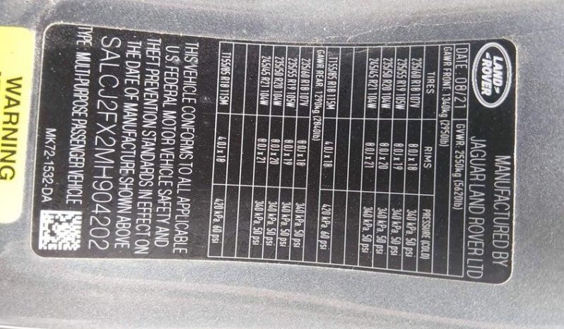 
LAND ROVER DISCOVERY SPORT S, 2021 full									