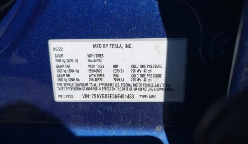 
TESLA MODEL Y LR DM, 2022 full									