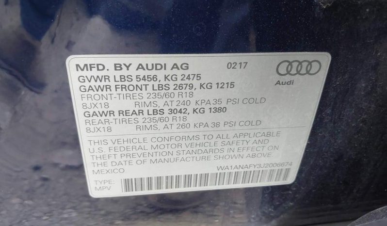 
AUDI Q5 PREMIUM, 2018 (2017) full									