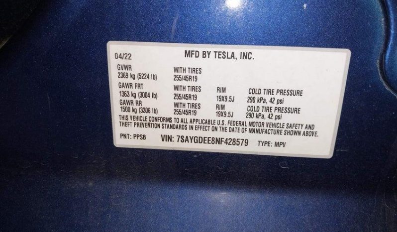 
TESLA MODEL Y LR DM, 2022 full									