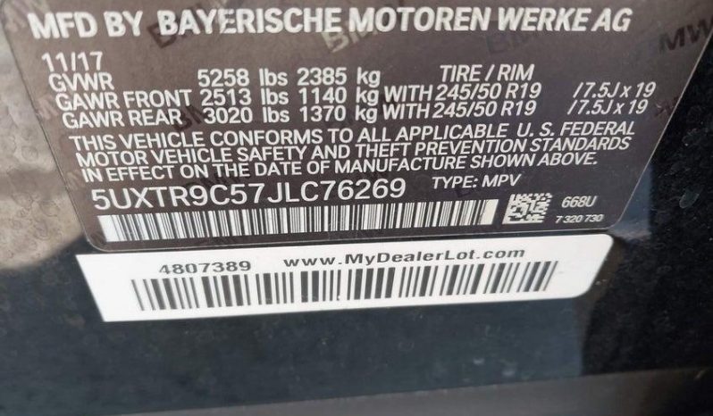 
BMW X3 XDRIVE30I, 2018 (2017) full									