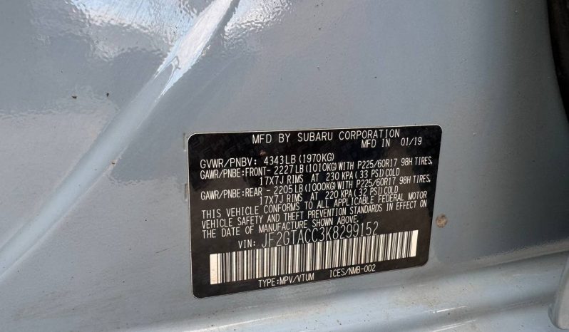 
SUBARU CROSSTREK PREMIUM, 2019 full									