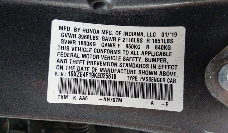 
HONDA INSIGHT LX, 2019 full									