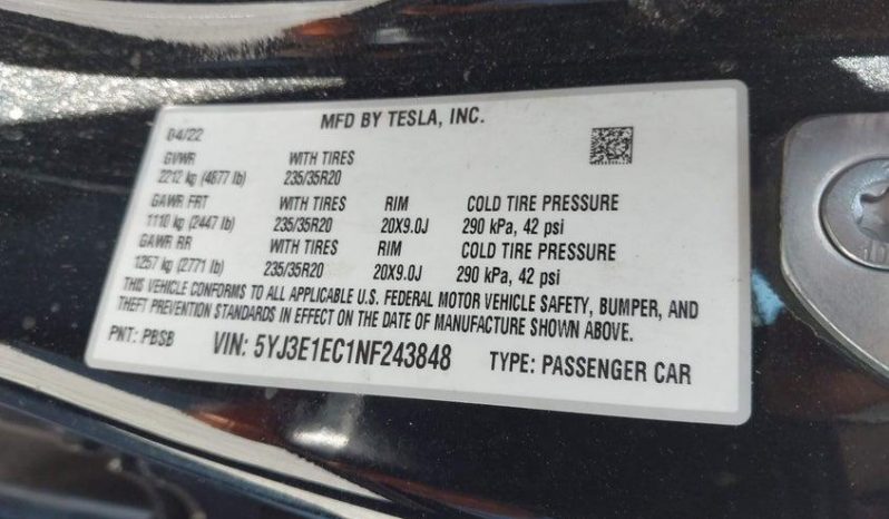 
TESLA MODEL 3 PERFORMANCE, 2022 full									