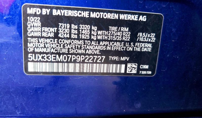 
BMW X7 M60I, 2023 (2022) full									