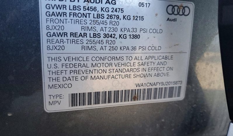 
AUDI Q5 PRESTIGE, 2018 (2017) full									