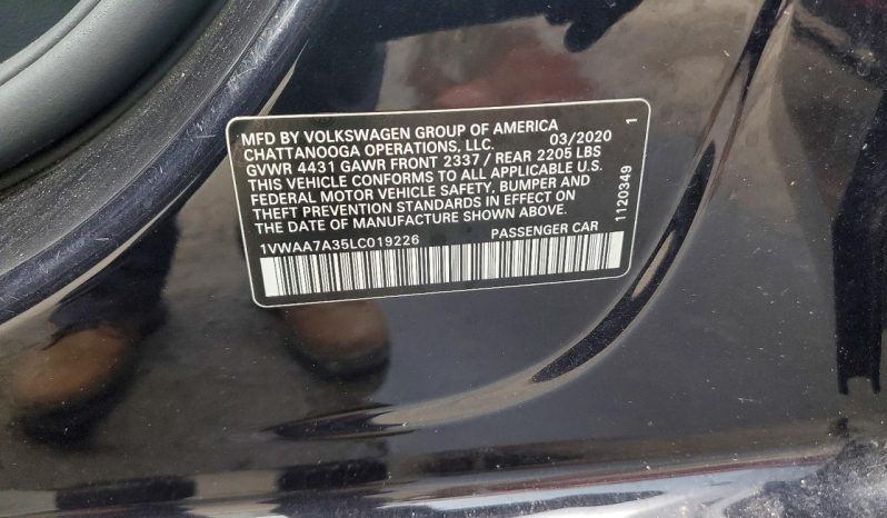 
VOLKSWAGEN PASSAT S, 2020 full									
