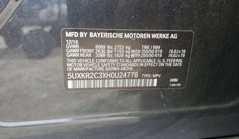 
BMW X5 SDRIVE35I, 2017 (2016) full									