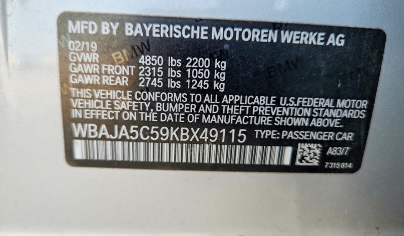 
BMW 530 I, 2019 Ⓟ full									