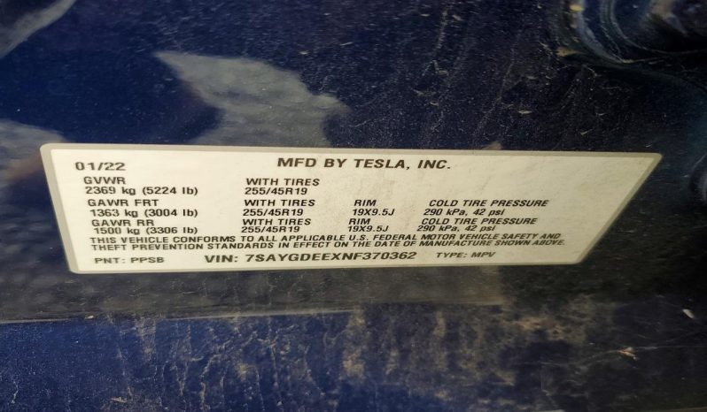
TESLA MODEL Y LR DM, 2022 full									