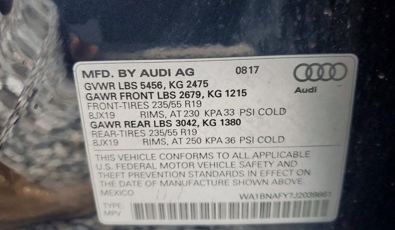 
AUDI Q5 PREMIUM PLUS, 2018 (2017) full									