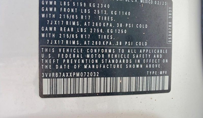 
VOLKSWAGEN TIGUAN S, 2023 full									