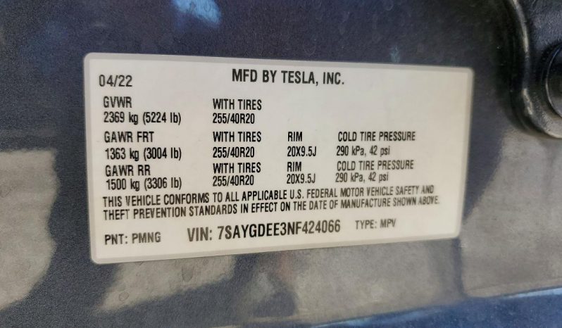 
TESLA MODEL Y LR DM, 2022 full									
