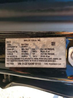 
TESLA MODEL 3 RWD, 2022 full									