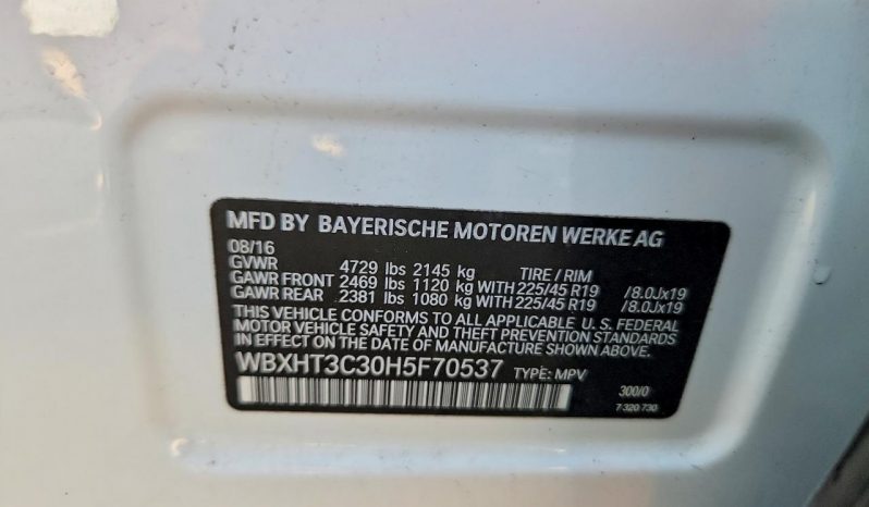 
BMW X1 XDRIVE28I, 2017 (2016) full									