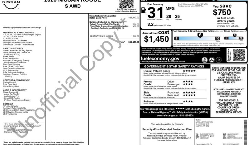 
NISSAN ROGUE S, 2023 full									