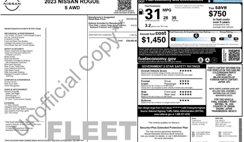 
NISSAN ROGUE S, 2023 full									