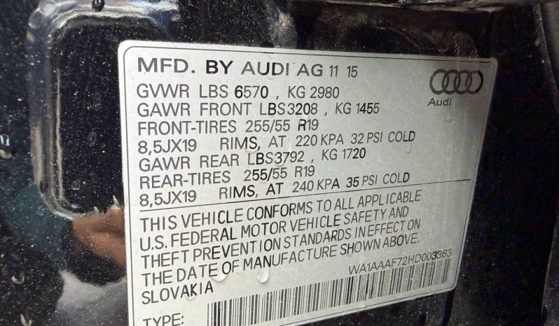 
AUDI Q7 3.0T PREMIUM, 2017 (2015) full									