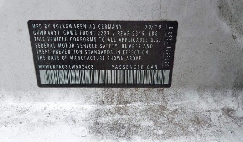 
VOLKSWAGEN E-GOLF SE, 2019 (2018) full									