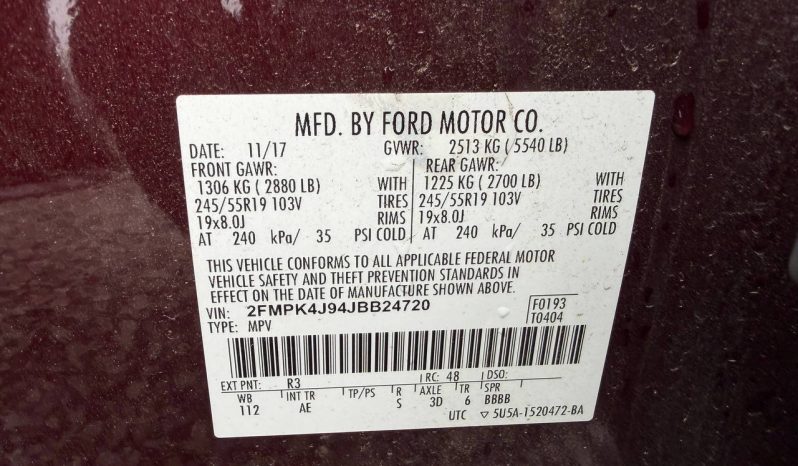 
FORD EDGE SEL, 2018 (2017) full									