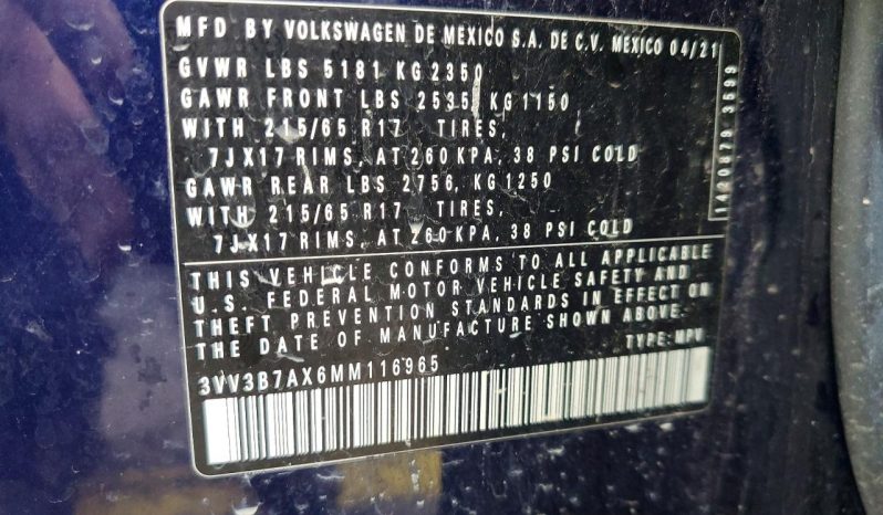 
VOLKSWAGEN TIGUAN SE, 2021 full									