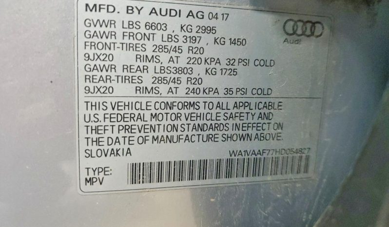 
AUDI Q7 PRESTIGE, 2017 full									