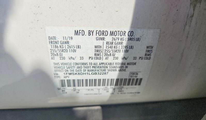 
FORD EXPLORER XLT, 2020 (2019) full									