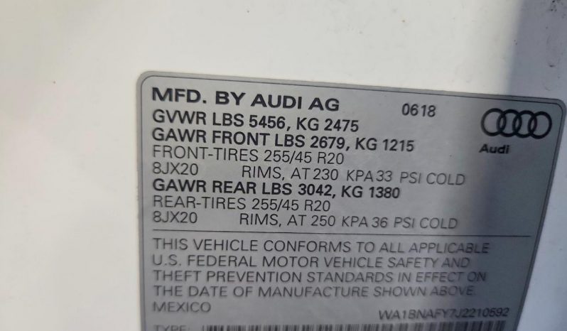 
AUDI Q5 PREMIUM PLUS, 2018 full									