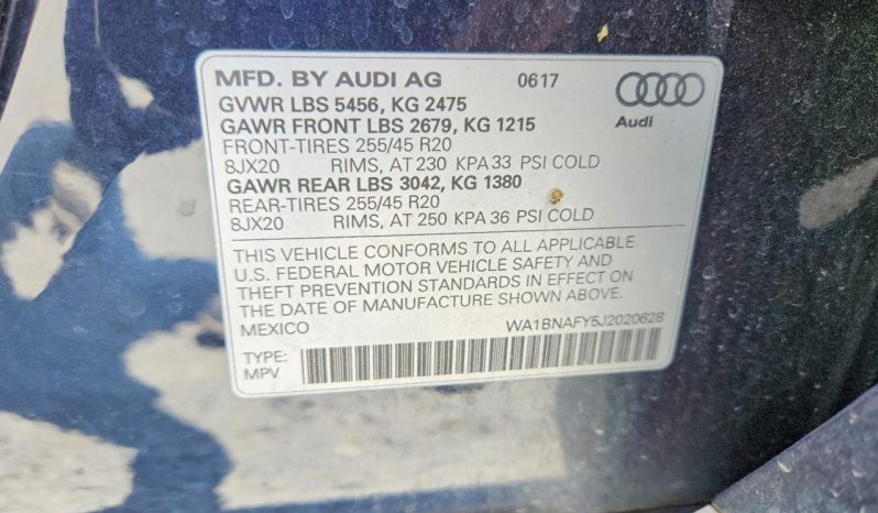
AUDI Q5 PREMIUM PLUS, 2018 (2017) full									
