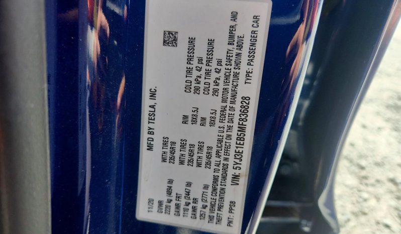
TESLA MODEL 3 LR DM, 2021 (2020) Ⓟ full									