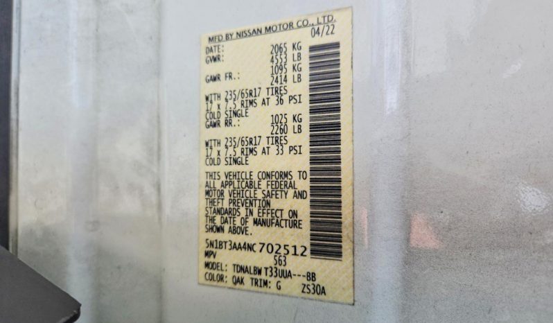 
NISSAN ROGUE S, 2022 full									