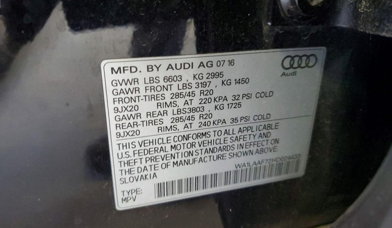 
AUDI Q7 PREMIUM PLUS, 2017 (2016) full									