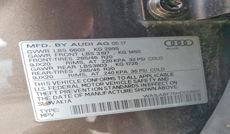 
AUDI Q7 PREMIUM PLUS, 2017 full									