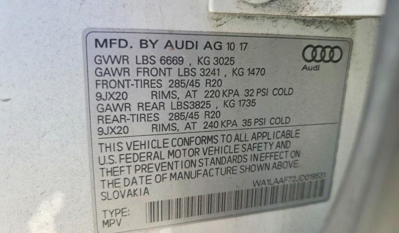 
AUDI Q7 PREMIUM PLUS, 2018 (2017) full									