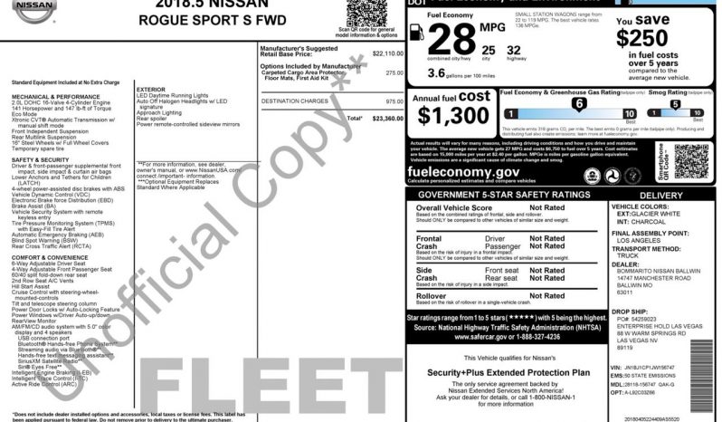 
NISSAN ROGUE SPORT S, 2018 full									