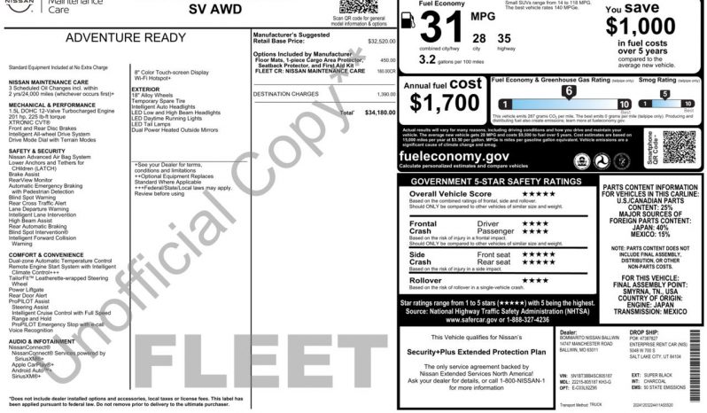 
NISSAN ROGUE SV, 2025 (2024) full									