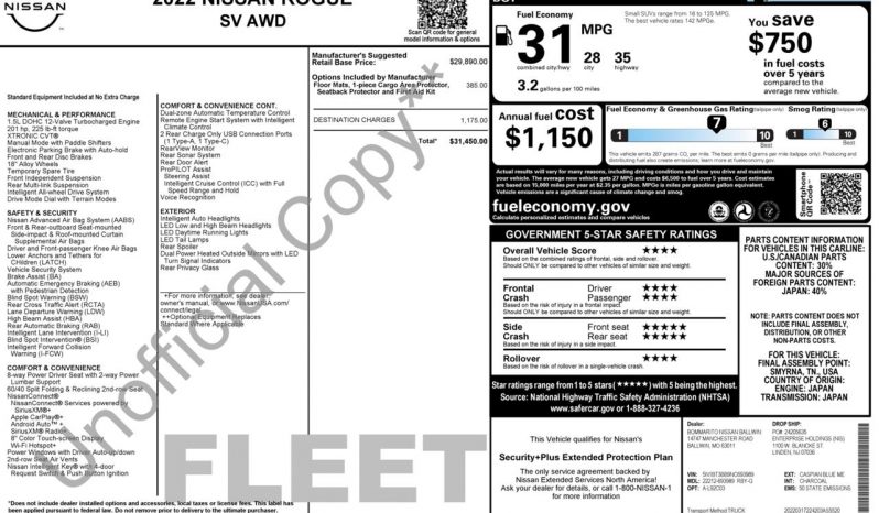
NISSAN ROGUE SV, 2022 full									