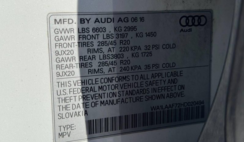 
AUDI Q7 PREMIUM, 2017 (2016) full									