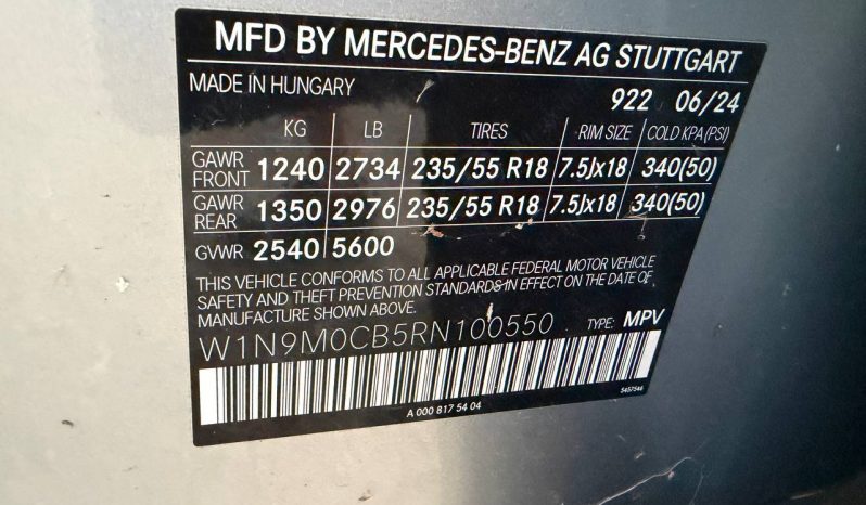 
MERCEDES-BENZ EQB 250+, 2024 full									
